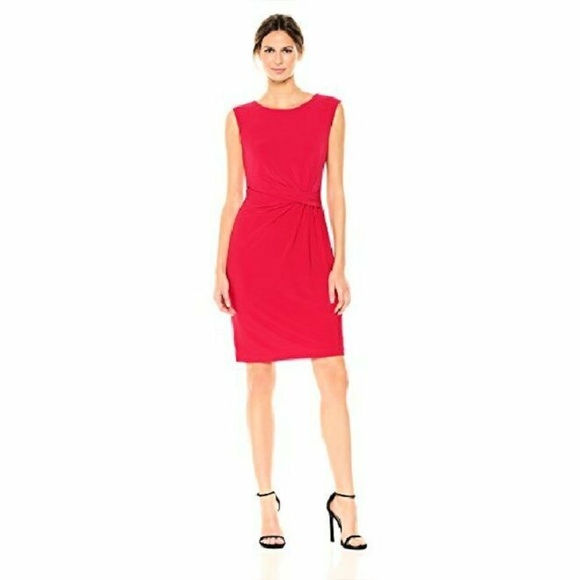 Anne Klein Dresses & Skirts - Anne Klein Red Gathered Dress